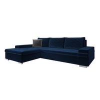 sofa rinconero comfivo 212 azul funcion de descanso caja de ropa de cama 274x182x83cm