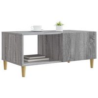 mesa de cafe  mesa de centro gris sonoma 90 x 50 x 40 cm madera de ingenieria