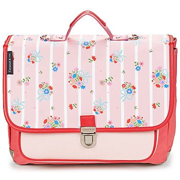 CARAMEL & CIE Cartera CARTABLE 38 CM CORAL BLOSSOM para niña