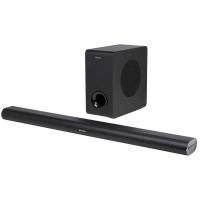 barra de sonido audizio sb96s 21 180w bluetooth 53 hdmi arc subwoofer negra