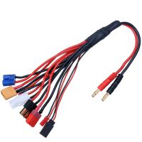 cargador multifuncional 9 en 1 adaptador de conector de banana de 40 mm t tamiya futaba trx xt60 ec3 jst cable