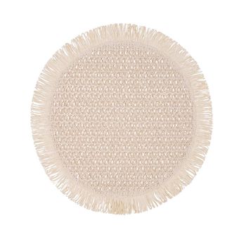 Set 6 manteles individuales 38cm fibra papel natural Okapi Vinthera