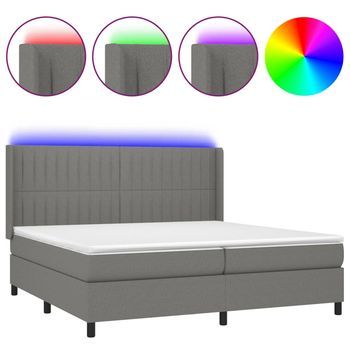 Cama Tapizada 203x203x128 Cm  - Gris