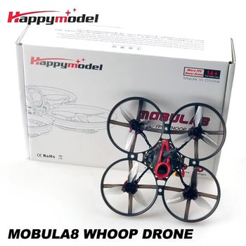 HappyModel Mobula8 Mobula 8 1-2S 85mm Micro Dron Quadcopter FPV Whoop con Receptor ELRS X12 AIO Caddx Ant Motor Sin Escobillas EX1103