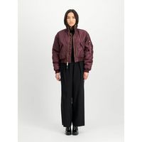 alpha industries chaquetas 258010 ma-1 cropped loose-608 dark cherry para mujer