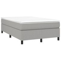 cama tapizada 193x123x335 cm tejido - gris