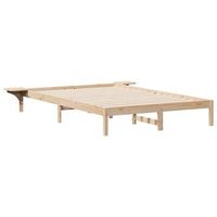 estructura de cama con mesitas natural 140 x 210 cm vidaxl