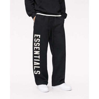 Fear Of God Pantalones Essentials (FW24) Fleece Relaxed Sweatpants Black para mujer