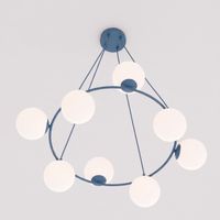 lampara de techo laster azul 8 luces