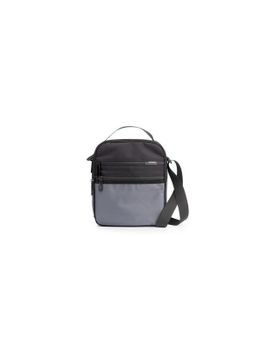 Bolso Bandolera Negro Y Gris Privata Pr 1353 Para Hombre Uni