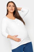 bump it up maternity top blanco canale con botones automaticos