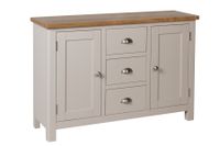 cole oak and truffle grey large sideboard