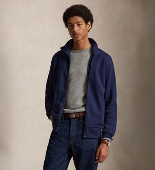 Polo Ralph Lauren para hombre. 710B27224001 Chaqueta deportiva de punto doble marino (M), Casual, Algodón