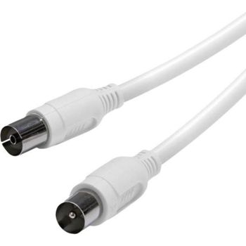 Cable coaxial Vivanco 3 m con conectores macho/hembra y protección 90%