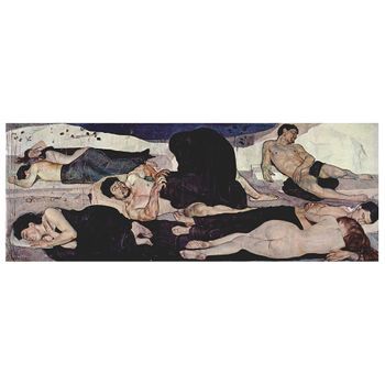 Legendarte - Cuadro Lienzo, Impresión Digital - La Noche - Ferdinand Hodler - Decoración Pared Cm. 30x80