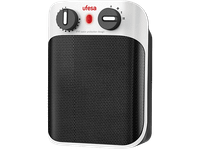 calefactor portatil - ufesa cc1800ip 1800 w hasta 20 m 3 velocidades 2 niveles de calor led blanconegro