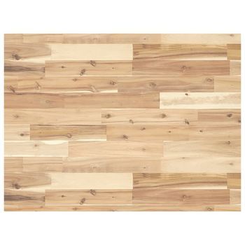 Encimera Tocador Baño Madera Maciza Acacia Sin Tratar 80x60x4cm Vidaxl