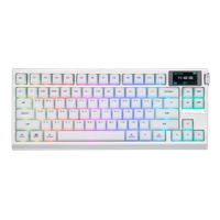 teclado mecanico inalambricobluetooth24ghz con cable diseno ruso qwerty ansi al 80 epomaker g84 pro distribucion ru montaje gasket