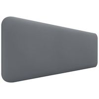 dhome cabecero tapizado liso redondeado polipiel para pared acusticos cabeceros absorbentes cabezal cama dormitorio gris 145cm