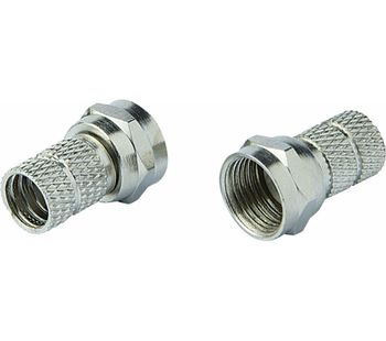 ESSENTIALS CSATPL15 Twist F Plug Adapters, Gold