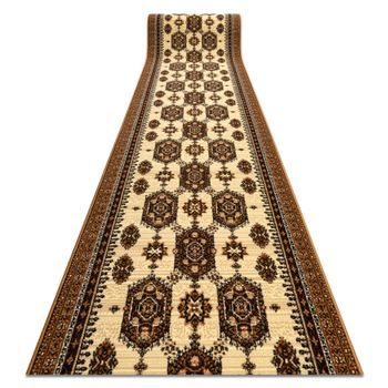 Alfombra De Pasillo Bcf Zegary Beige  120 Cm 120x1000 Cm