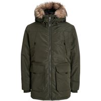 jack  jones parka 12258406 jjeconstruct faux fur parka sn rosin para hombre
