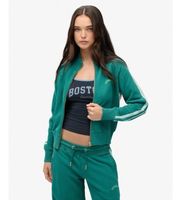 superdry para mujer w2012376a chaqueta essential logo verde s casual algodon