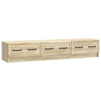 mueble de tv 147 x 345 x 27 cm roble sonoma vidaxl
