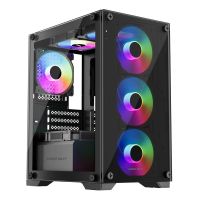 caja pc keep out xc-201 glass gaming argb micro atx itx cristal