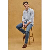 polo club camisa manga larga bluenote block shirt para hombre