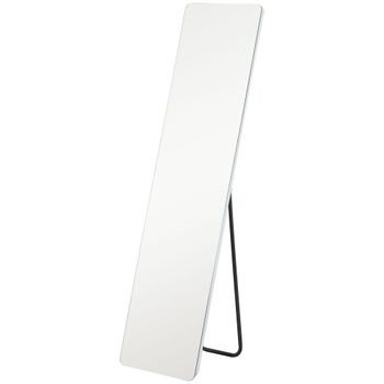 HOMCOM Espejo de cuerpo entero LED control táctil regulable sin marco 40x150 cm   Aosom España