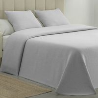 colcha pique aitana gris calidad hotel tejido polialgodon color gris talla 280x270 cm