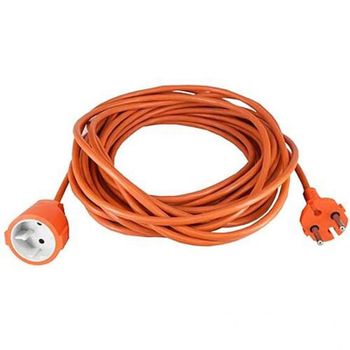 Alargador Exterior 25 m 2x1,5 mm² 16 A con 1 Toma con Tierra Naranja