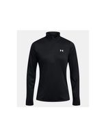 camiseta de fitness under armour tech 12 zip- solid mujer negro