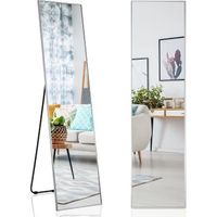 160 x 40 cm espejo rectangular3 en 1 espejo de pared o de pie costway 160 x 40 x 2 cm oro