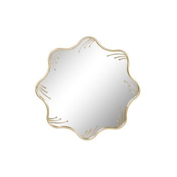 Espejo Metal Cristal 73x2x73 Dorado
