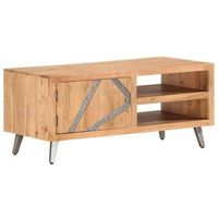 mesa de centro de madera maciza de acacia 90x45x40cm vidaxl