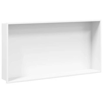 Hornacina Ducha Acero Inoxidable Blanco Mate 62x32x9 Cm Vidaxl