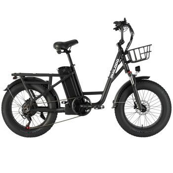 Bicicleta Eléctrica De Carga Philodo T1, Neumáticos Anchos De 20