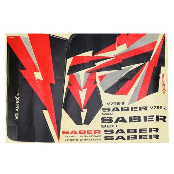 Volantex Saber 920 756-2 Repuesto de Avión RC Parte Calcomanía