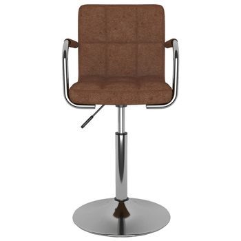Silla De Comedor De Tela Marrón