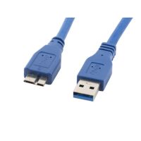 cable usb lanberg ca-us3m-10cc-0005-b 05 m micro-usb a a usb a azul