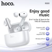 auriculares bluetooth 60 hoco eq32 auriculares deportivos inalambricos con control por aplicacion auriculares estereo con microfono para llamadas telefonicas auriculares de alta fidelidad