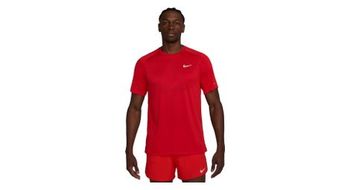 Maillot de manga corta nike  strong dri fit adv  strong  stride rojo  hombre