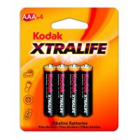 kodak xtralife pack 4 pilas alcalinas aaa lr03