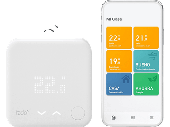REACONDICIONADO Seminuevo Excelente Termostato - Tado° Starter Kit V3 +, Conexión inalámbrica, iOS y Android, Amazon Alexa, Apple HomeKit, Blanco