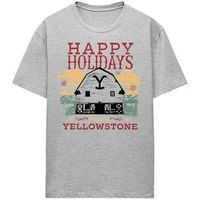 yellowstone camiseta happy holidays para mujer