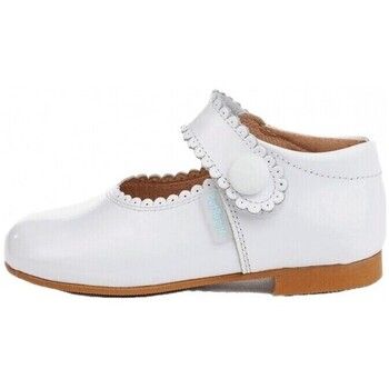 Angelitos Bailarinas 1502 MERCEDITAS CHAROL CON VELCRO Blanco para niña