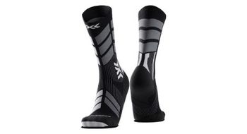 X socks x country perform merino crew socks negro gris