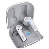 asus rog cetra true wireless auriculares gaming inalambricos blancos